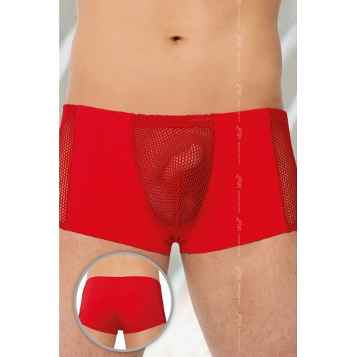 Шорты мужские с сеткой SoftLine Collection, красный, L