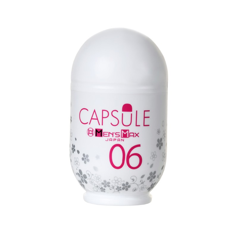 Мастурбатор нереалистичный MensMax CAPSULE 06 Sakura, TPE, белый, 8 см