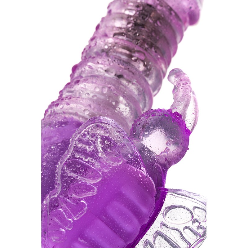 Вибратор с клиторальным стимулятором A-Toys by TOYF Serk High-Tech fantasy, TPE, фиолетовый, 24,5 см
