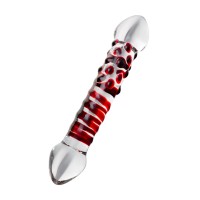 Двусторонний фаллоимитатор Sexus Glass, стекло, прозрачный, 21 см