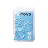 Набор колец A-Toys by TOYFA, силикон, прозрачный, Ø 3,5/3/2 см