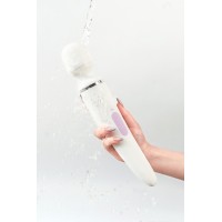 Нереалистичный вибратор Satisfyer Wand-er Woman, ABS пластик, белый, 34 см