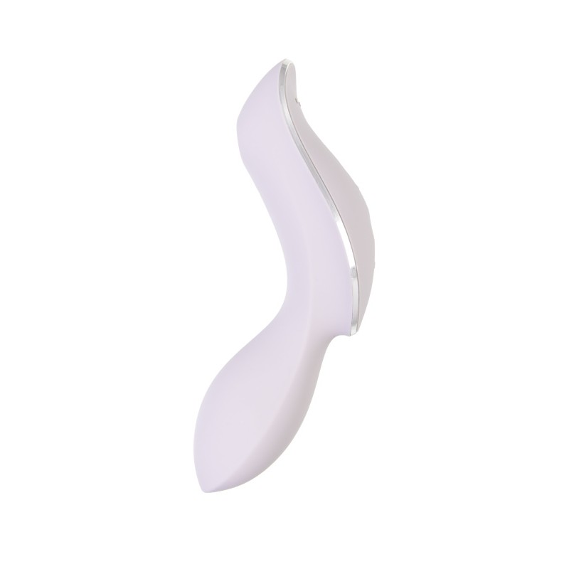 Вакуумный стимулятор клитора с вибрацией Satisfyer Curvy Trinity 2, сиреневый, 17,4 см
