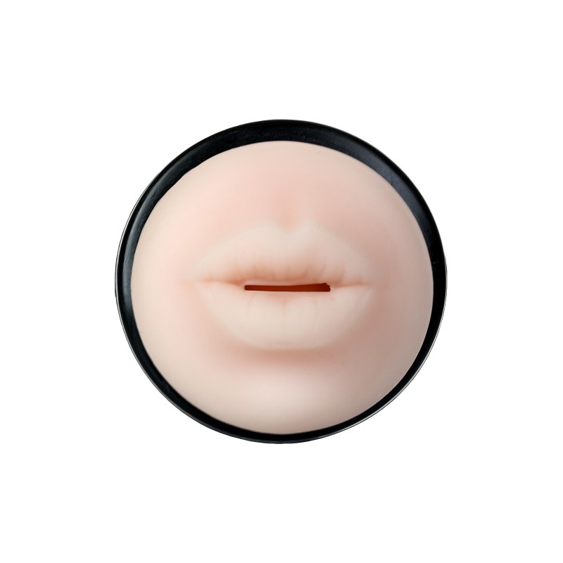 Мастурбатор A-Toys by TOYFA Denna, рот, TPE, черный, 24 см, 7,6 см