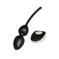 Вагинальные шарики Mystim Jane Untamed Geisha Balls vibe, с вибрацией, силикон, черные