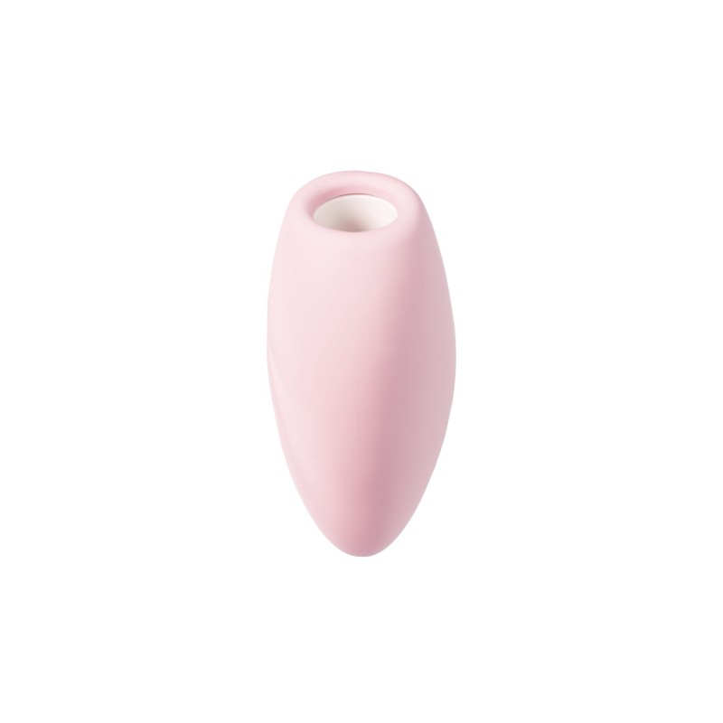 Вакуум-волновой стимулятор клитора с вибрацией Satisfyer Cutie Heart, силикон, розовый, 7,7 см