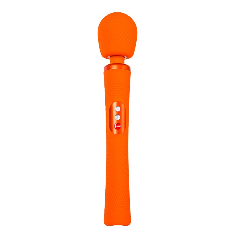 Изображение Fun Factory, Германия Вибромассажер Fun Factory VIM VIBRATING WAND, силикон, оранжевый, 31,3 см