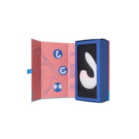 Вибратор Satisfyer Supernova, с вакуум-волновым стимулятором, силикон, белый, 16,9 см