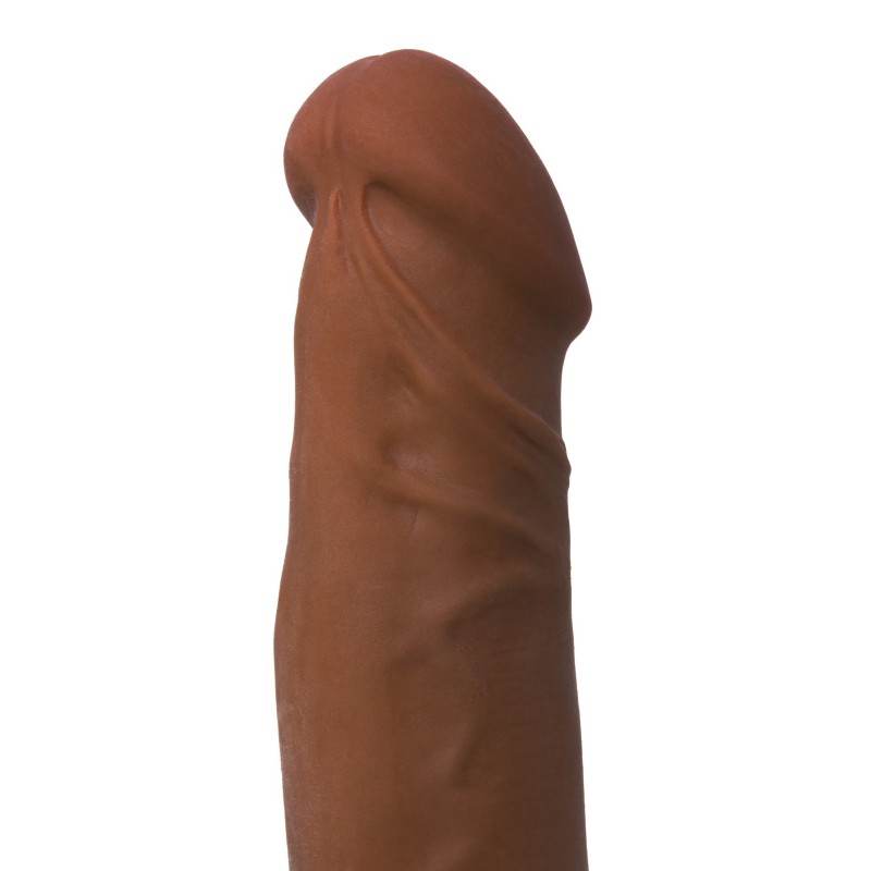 Реалистичный вибратор RealStick Elite Mulatto, коричневый, 13 см