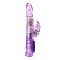 Вибратор с клиторальным стимулятором A-Toys by TOYFA High-Tech fantasy, TPE, фиолетовый, 22 см