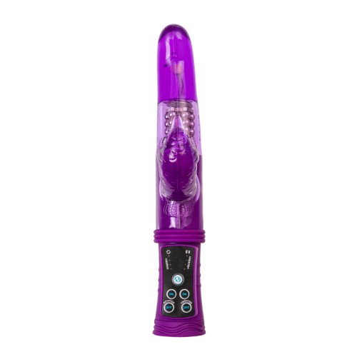 Вибратор с клиторальным стимулятором A-Toys by TOYFA, TPR, фиолетовый, 22,5 см