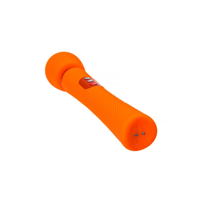 Изображение Fun Factory, Германия Вибромассажер Fun Factory VIM VIBRATING WAND, силикон, оранжевый, 31,3 см