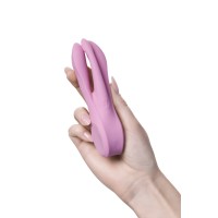 Вибростимулятор Satisfyer Threesome 1, силикон, розовый, 14 см