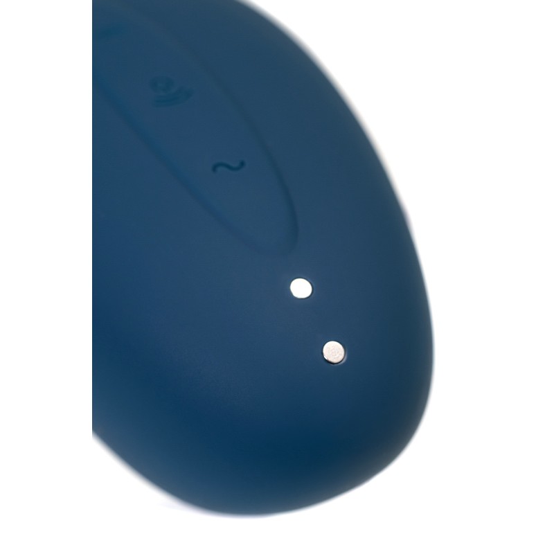 Вакуум-волновой стимулятор клитора с вибрацией Satisfyer Vulva Lover 2, силикон, синий, 11,9 см
