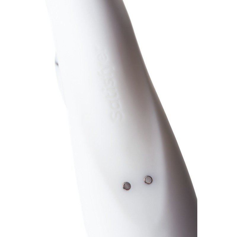 Вибратор Satisfyer Pro+ G-Spot, с вакуум-волновым стимулятором, силикон, белый, 22 см