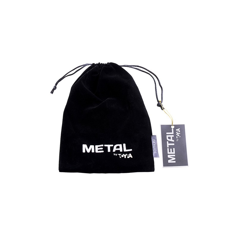 Стринги TOYFA Metal с двумя шарами, серебряные