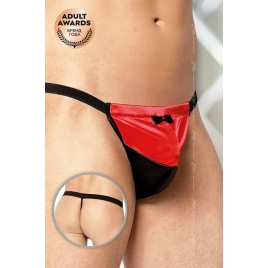 Стринги мужские с бабочкой SoftLine Collection, красный, S/L
