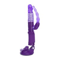 Анально-вагинальный вибратор A-Toys by TOYFA на присоске, фиолетовый, 22 см