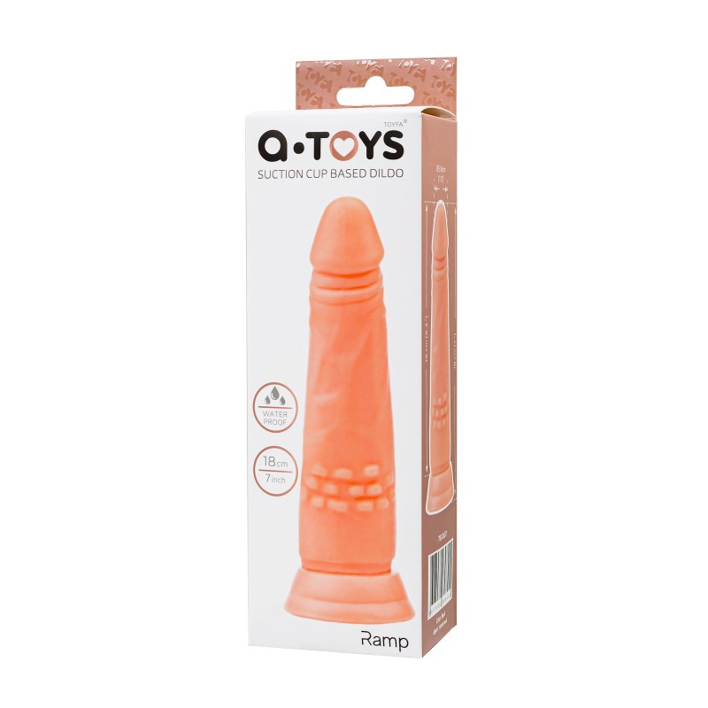 Реалистичный фаллоимитатор A-Toys by TOYFA Ramp, TPE, телесный, 18 см