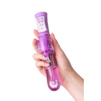 Вибратор с клиторальным стимулятором A-Toys by TOYFA High-Tech fantasy, TPE, фиолетовый, 22,4 см