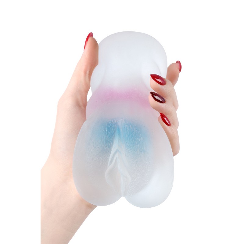 Мастурбатор реалистичный Juicy Pussy by TOYFA Crystal Wave, TPE, 13,5 см