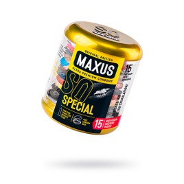 Презервативы MAXUS Точечно-ребристые в железном кейсе № 15