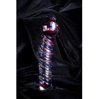 Нереалистичный фаллоимитатор Sexus Glass, стекло, прозрачный, 16,5 см