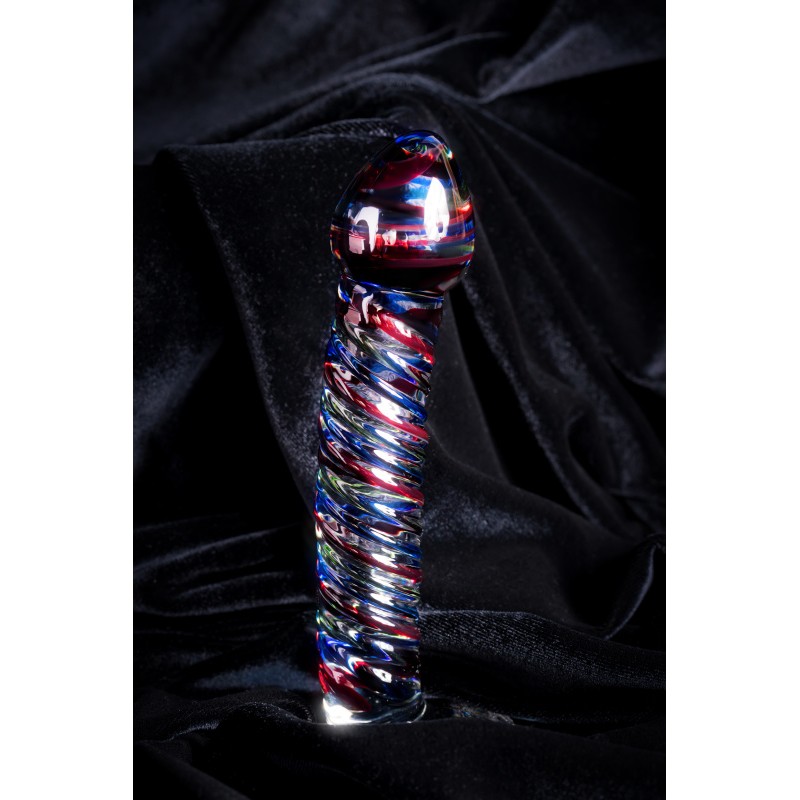 Нереалистичный фаллоимитатор Sexus Glass, стекло, прозрачный, 16,5 см
