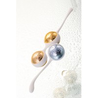 Вагинальные шарики Nalone Yany, металл, синие, 15,5 см