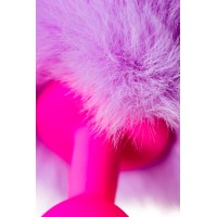 Анальная втулка с хвостом ToDo by Toyfa Sweet bunny, силикон, розовая, 13 см, Ø 2,8 см, 44 г