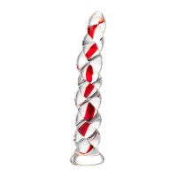 Нереалистичный фаллоимитатор Sexus Glass, стекло, прозрачный, 18 см