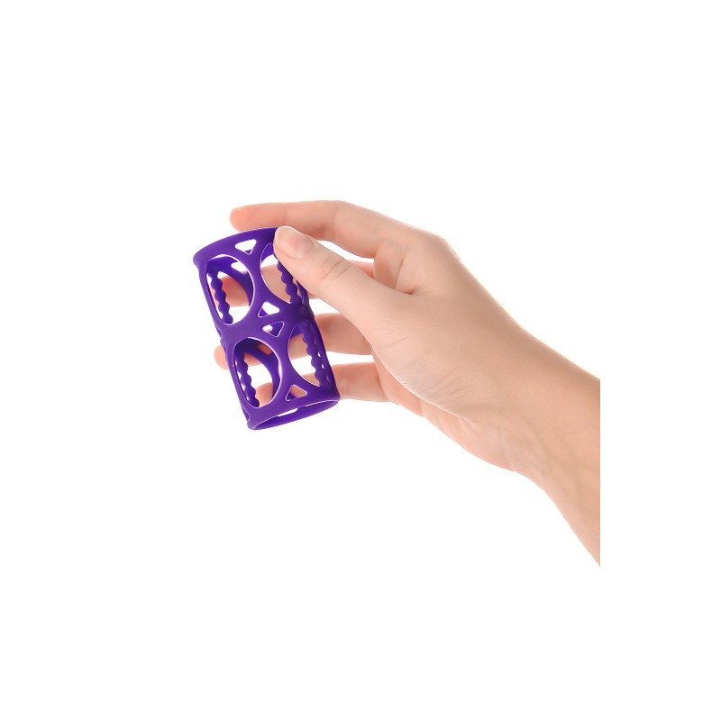 Насадка на пенис A-Toys by TOYFA, силикон, фиолетовый, 7,5 см