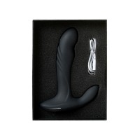 Стимулятор простаты Buckle Rolling, D-PENG, силикон, черный, 17 см