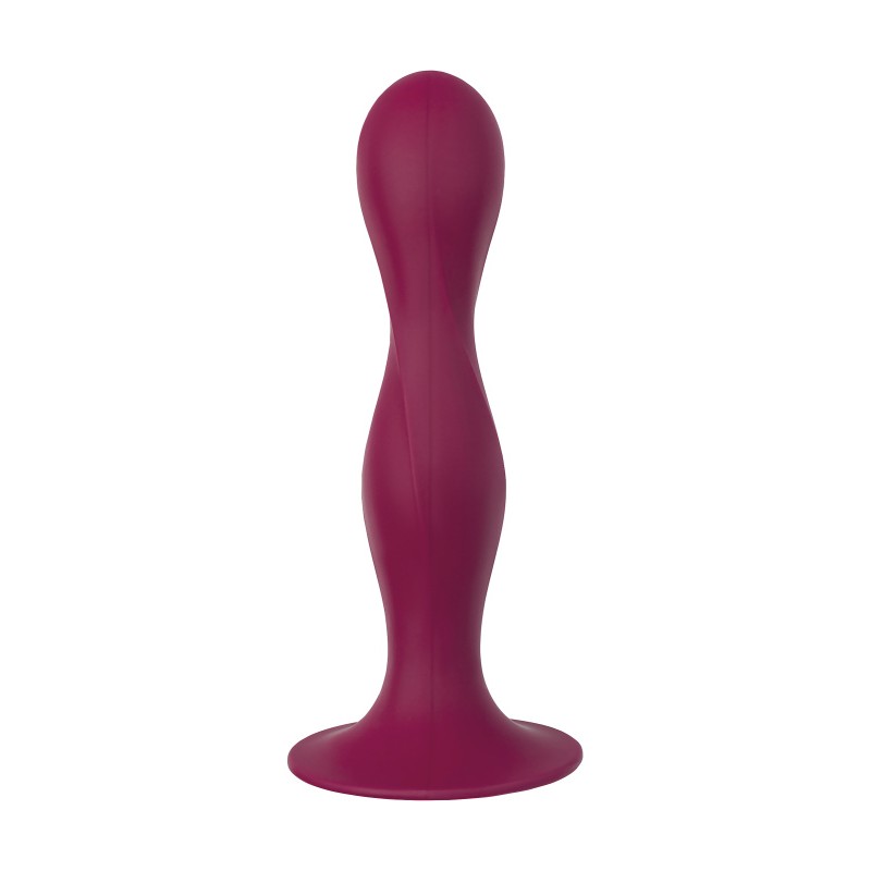 Фаллоимитатор Satisfyer Double Ball-R, силикон, красный, 18 см