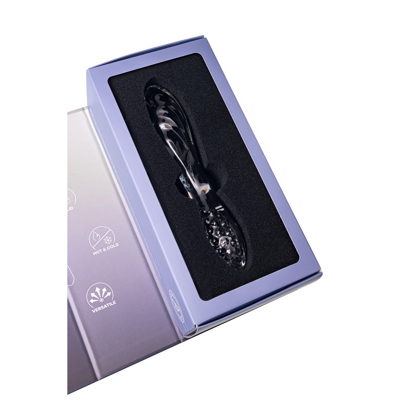 Двусторонний фаллоимитатор Satisfyer Dazzling Crystal 1, стекло, прозрачный, 18,5 см
