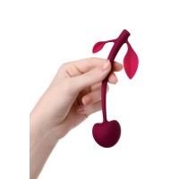 Вагинальный шарик JOS CHERRY, силикон, бордовый, 14,5 см