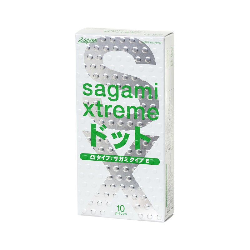 Презервативы Sagami, xtreme, type-e, латекс, 18,5 см, 5,2 см, 10 шт.