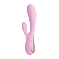 Нереалистичный вибратор Satisfyer Mono Flex Connect App, силикон, розовый, 20,4 см.
