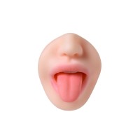 Мастурбатор реалистичный Juicy Pussy by TOYFA Fruity Tongue, рот и вагина, TPE, телесный,19 см