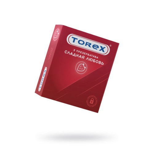 Презервативы Torex, «Сладкая любовь», латекс, 19 см, 5,5 см, 3 шт.