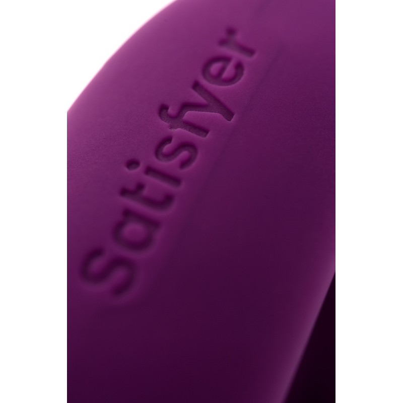Многофункциональный стимулятор для пар Satisfyer Double Joy Connect App, силикон, фиолетовый, 18 см