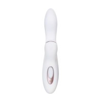 Вибратор Satisfyer Pro+ G-Spot, с вакуум-волновым стимулятором, силикон, белый, 22 см