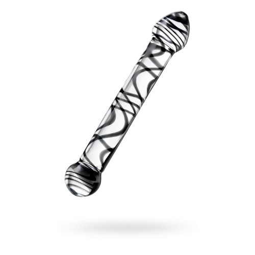 Двусторонний фаллоимитатор Sexus Glass, стекло, прозрачный, 20,5 см