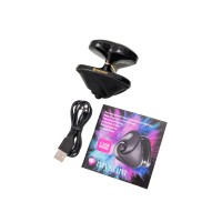 Вибратор Mystim Heart ́s Desire с электростимуляцией, силикон, черный, 6,7 см