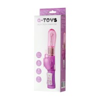 Вибратор с клиторальным стимулятором A-Toys by TOYFA High-Tech fantasy, TPE, фиолетовый, 22,4 см
