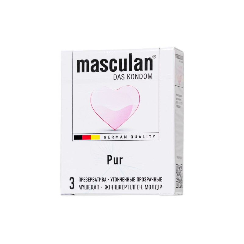 Презервативы masculan  Pur № 3 утонченные, 18,5 см, 5.3 см, 3 шт.