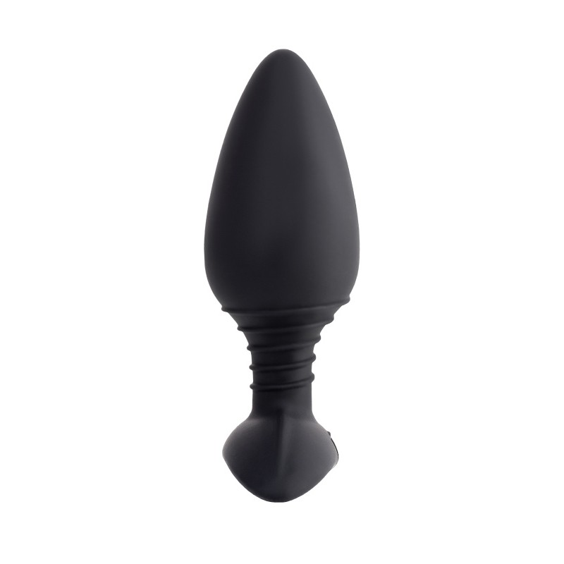 Анальная втулка LOVENSE Hush (L), силикон, черная, 12,1 см