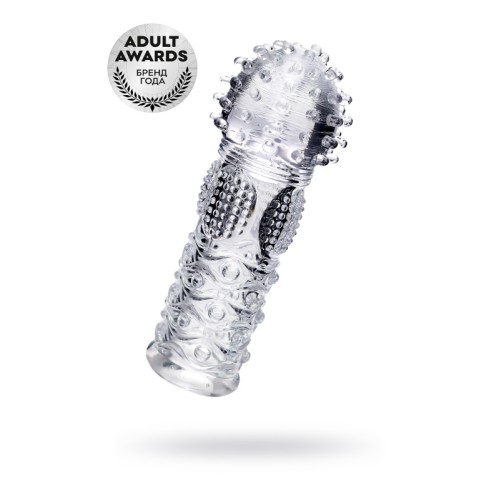 Насадка на палец A-Toys by TOYFA Hicks, TPE, прозрачный 8,5 см