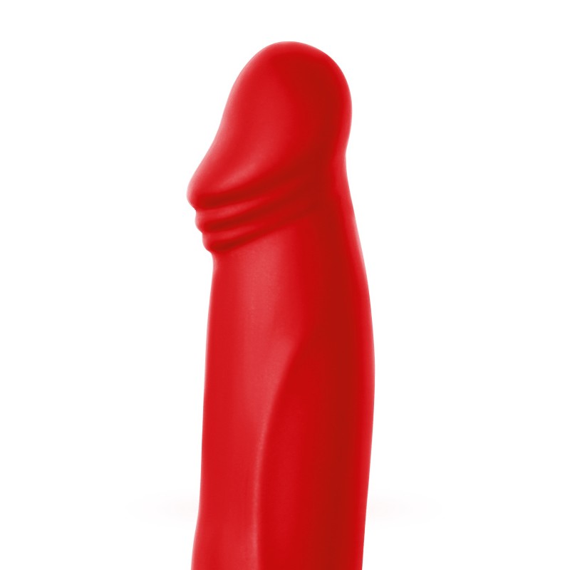 Насадка на пенис для двойного проникновения Black&Red by TOYFA, силикон, красная, 19 см