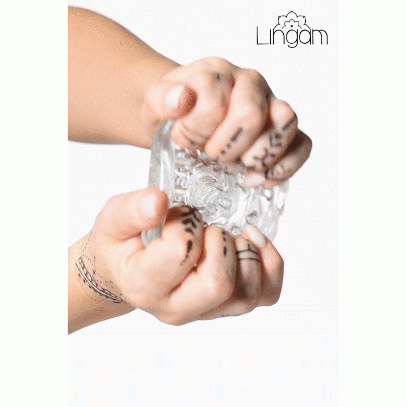 Мастурбатор нереалистичный Lingam by TOYFA Savitri, TPE, прозрачный, 14 см